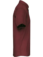 Kariban K 551 Popelínová košile "Ace" s krátkým rukávem 20.K551 wine Kariban K 551 Popelínová košile "Ace" s krátkým rukávem 20.K551 wine