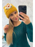 Dámská čepice Ofelia K349 mustard