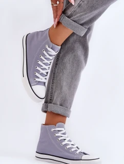 Dámské klasické vysoké tenisky šedé Remos