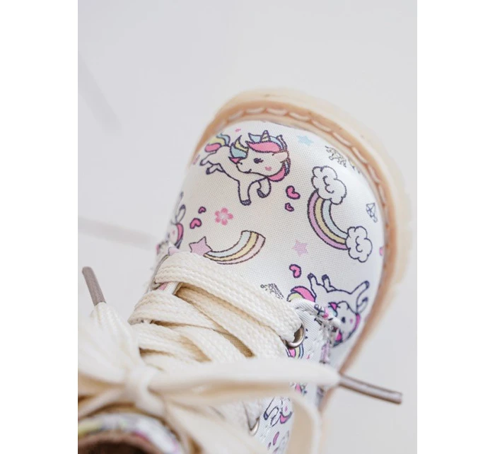 Dětské Boty S Zipem Bežové model 21634754 - Boto