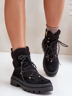 Boty S Kožešinou  Černé model 21676596 - Boto