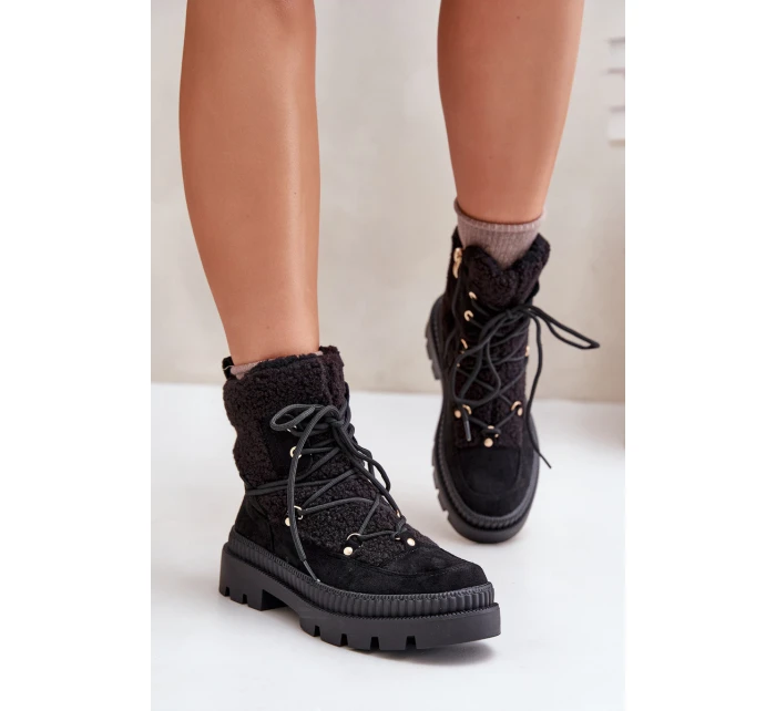 Boty S Kožešinou Černé model 21676596 - Boto Boty S Kožešinou Černé model 21676596 - Boto