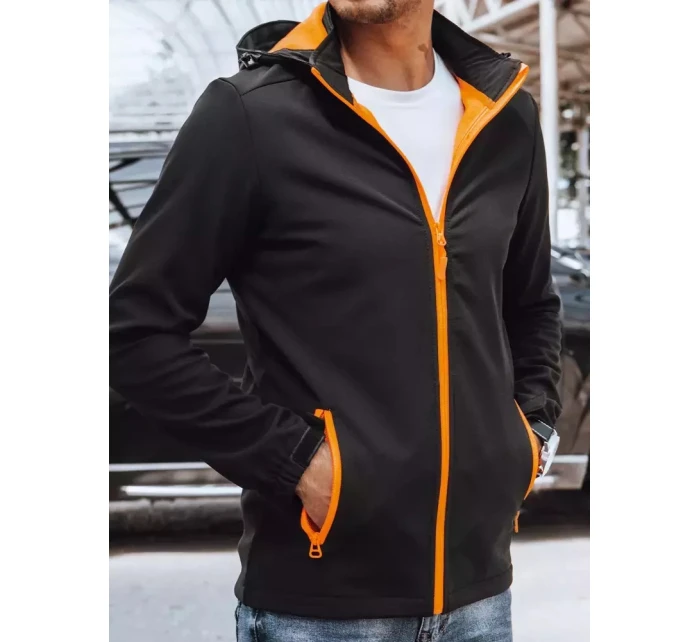 Pánská softshellová bunda černá FashionStreet TX4175