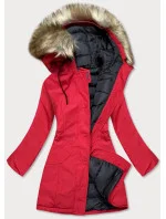 ZIMOWA KURTKA DAMSKA Z KAPTUREM CZERWONA model 21242599 - Ann Gissy ZIMOWA KURTKA DAMSKA Z KAPTUREM CZERWONA model 21242599 - Ann Gissy