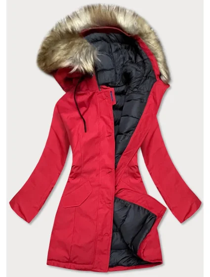 ZIMOWA KURTKA DAMSKA Z KAPTUREM CZERWONA model 21242599 - Ann Gissy ZIMOWA KURTKA DAMSKA Z KAPTUREM CZERWONA model 21242599 - Ann Gissy