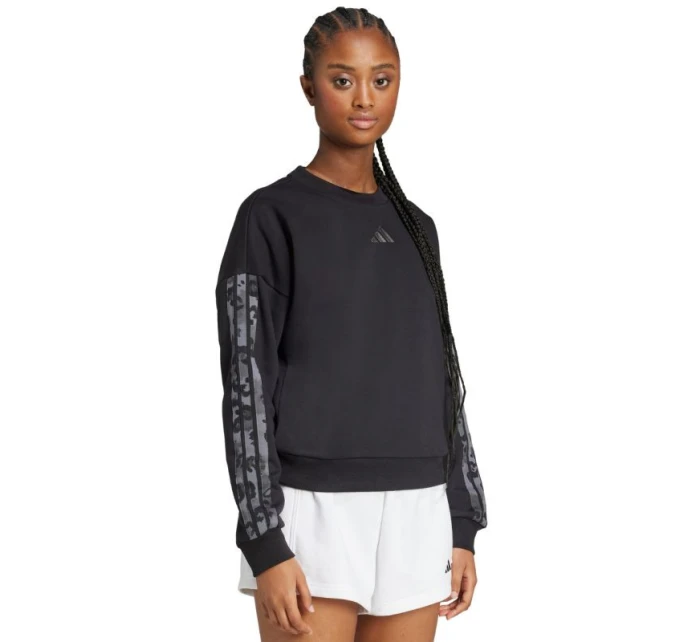 Dámská mikina Animal Print 3Stripes French Terry Sweatshirt black model 21720677 - ADIDAS Dámská mikina Animal Print 3Stripes French Terry Sweatshirt black model 21720677 - ADIDAS