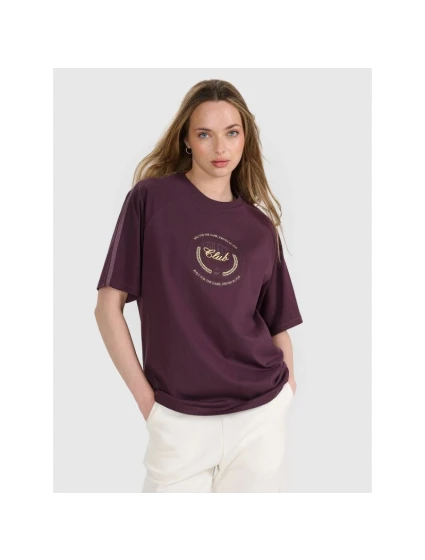 Dámské tričko oversize s potiskem model 21816645 - 4F