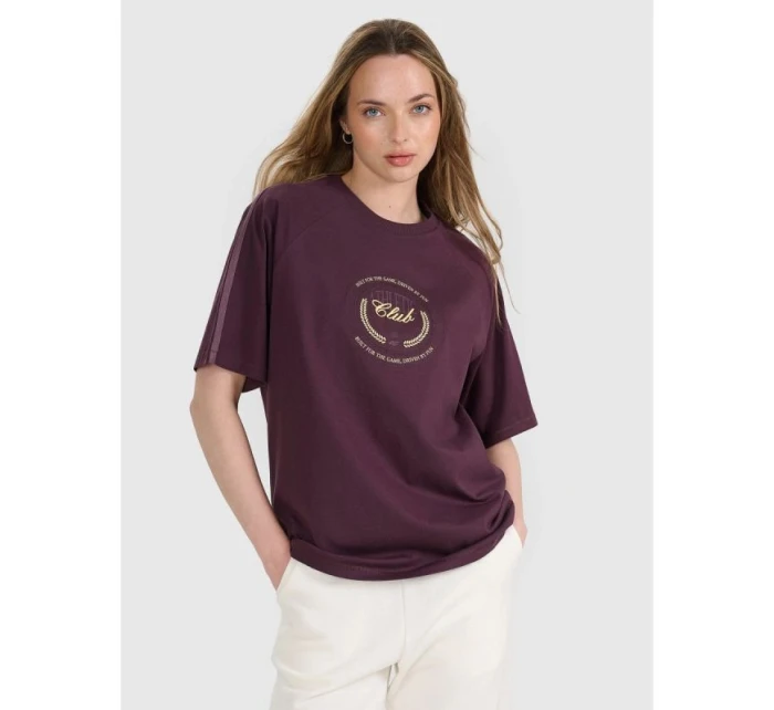 Dámské tričko oversize s potiskem model 21816645 - 4F Dámské tričko oversize s potiskem model 21816645 - 4F