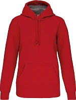 Kariban K 443 Mikina s kapucí z těžké bavlny 20.K443 red