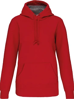 K 443 Mikina s kapucí z těžké bavlny model 22509211 red - Kariban