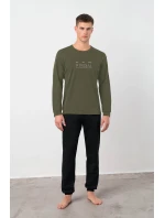 Vamp - Pánské bavlněné pyžamo s manžetami 21965 - Vamp