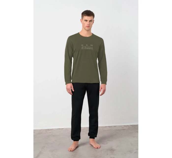 Vamp - Pánské bavlněné pyžamo s manžetami 21965 - Vamp