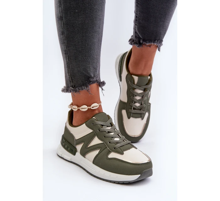 Dámské tenisky z ekologické kůže zelené Kajmány Dámské tenisky z ekologické kůže zelené Kajmány