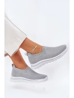 Dámské Textilní Tenisky Šedé model 21689117 - EVENTO