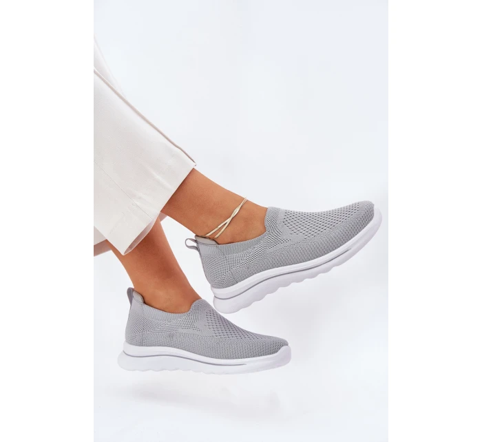 Dámské Textilní Tenisky Šedé model 21689117 - EVENTO