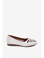 baleríny z přírodní kůže  Bílá model 22123128 - Maciejka