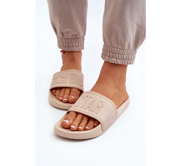 Dámské pantofle Big Star Beige Dámské pantofle Big Star Beige