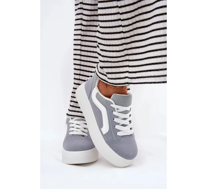 Dámské tenisky na platformě – modré Tellnira Dámské tenisky na platformě – modré Tellnira