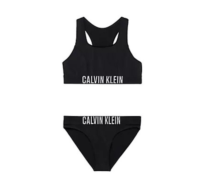 Dívčí soupravy plavek BRALETTE BIKINI SET NYLON KY0KY00056BEH - Calvin Klein