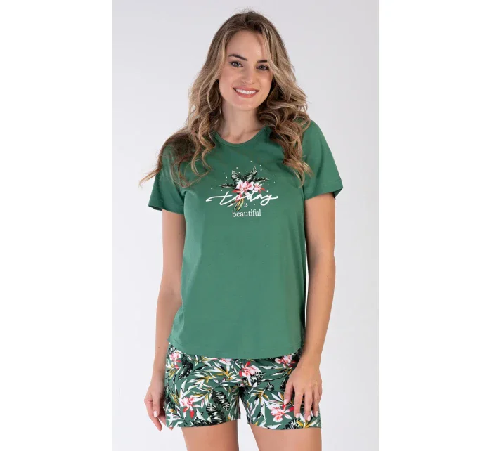 Dámské pyžamo šortky model 19903034 - Vienetta Dámské pyžamo šortky model 19903034 - Vienetta