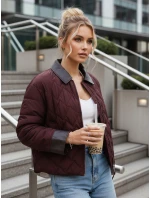 Dámská přechodná prošívaná bunda bordó FashionStreet TY5620