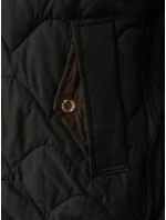 Kurtka przejściowa damska pikowana z kapturem czarna model 22025129 - FashionStreet