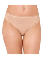 Dámské kalhotky 24/7 Cotton Lace Tai C3P - BROWN - sv. hnědé 6239 - SLOGGI Dámské kalhotky 24/7 Cotton Lace Tai C3P - BROWN - sv. hnědé 6239 - SLOGGI