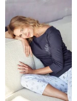 Dámské pyžamo Magnolia model 18689738 3/4 SXL Z24 - Taro