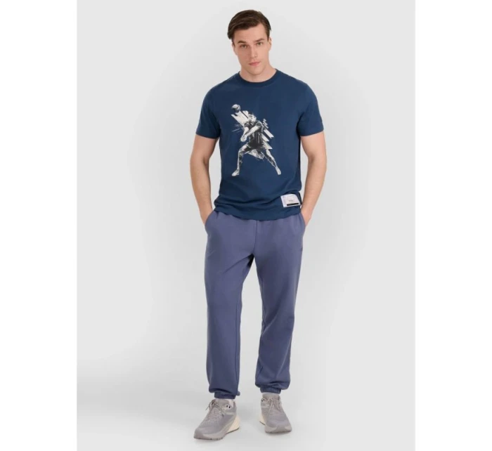 Pánské volejbalové tričko s potiskem 4F 4FRAW25TTSHM3237-46S pánské Pánské volejbalové tričko s potiskem 4F 4FRAW25TTSHM3237-46S pánské