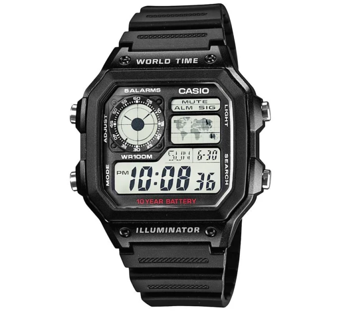 Pánské hodinky CASIO AE-1200WH-1AVDF + krabice Pánské hodinky CASIO AE-1200WH-1AVDF + krabice