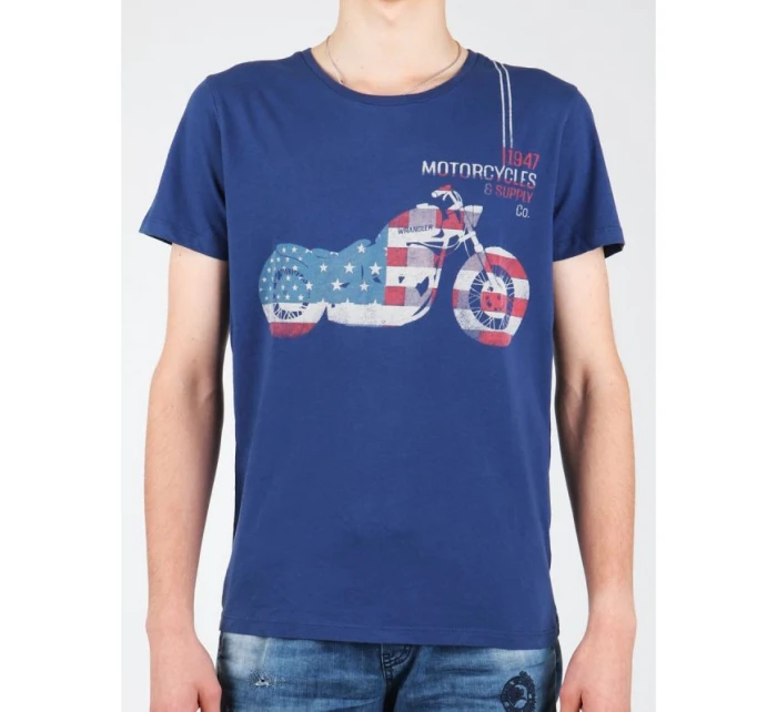 Tričko Wrangler S/S Biker Flag Tee W7A53FK 1F