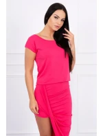 Asymetrické fuchsiové šaty Asymetrické fuchsiové šaty