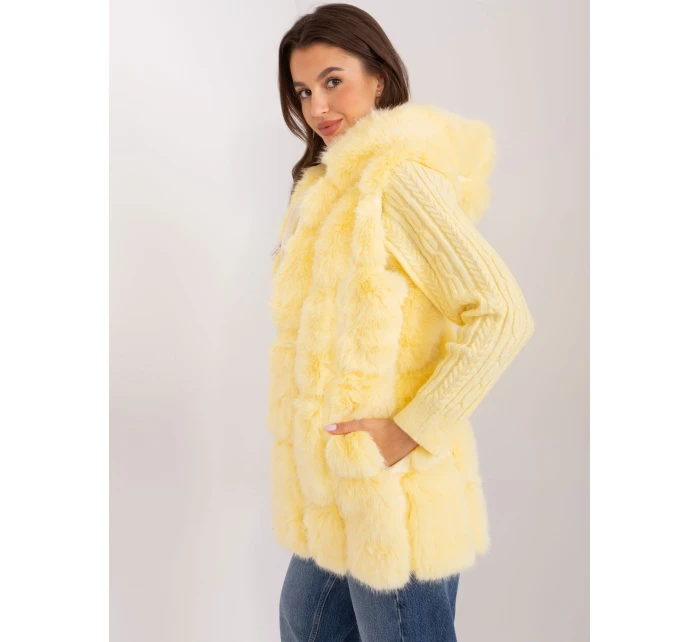 Kamizelka AT KZ model 18969901 jasny żółty - FPrice Kamizelka AT KZ model 18969901 jasny żółty - FPrice