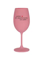 PROTOŽE BÝT ZDRAVOTNÍ SESTRA NENÍ PRDEL - růžová sklenice na víno 350 ml