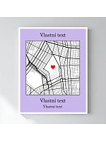 Personalizovaný magický fotoobraz v rámu - 40x50 - mapa Personalizovaný magický fotoobraz v rámu - 40x50 - mapa