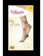 Dámské silonkové ponožky FLY SOCKS 15 DEN Almond - BELLINDA