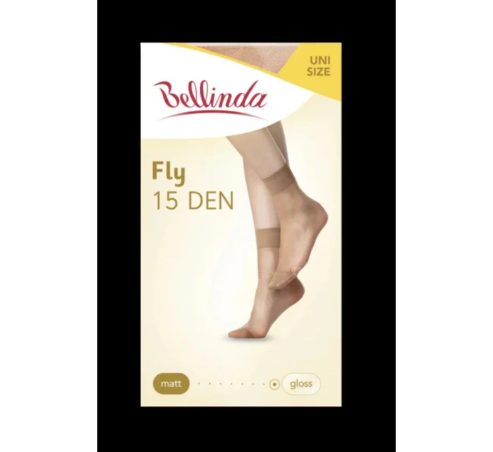 Dámské silonkové ponožky FLY SOCKS 15 DEN Almond - BELLINDA