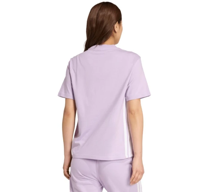 Dámské bavlněné tričko Essentials 3Stripes světle fialové model 21396457 - ADIDAS Dámské bavlněné tričko Essentials 3Stripes světle fialové model 21396457 - ADIDAS