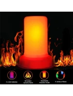 LED svíčka s efektem plamene 7,5x9,5 cm LED svíčka s efektem plamene 7,5x9,5 cm