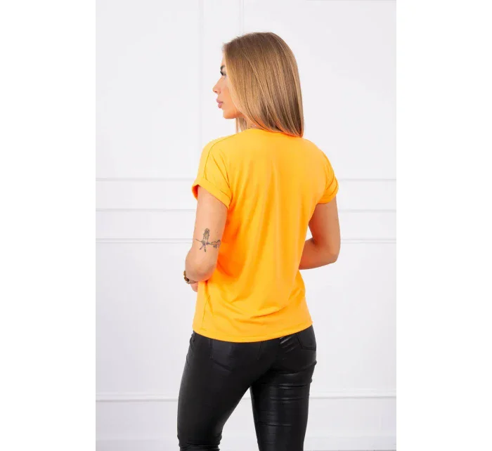 Halenka Nakupování je moje kardio oranžová neonová