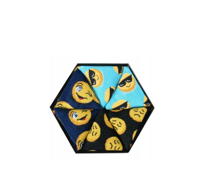 Duhové Ponožky Emotikony Smiley Sadness Brainy 3 Páry Duhové Ponožky Emotikony Smiley Sadness Brainy 3 Páry