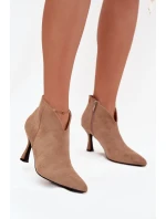 Boty na podpatku model 217802 Step in style Boty na podpatku model 217802 Step in style