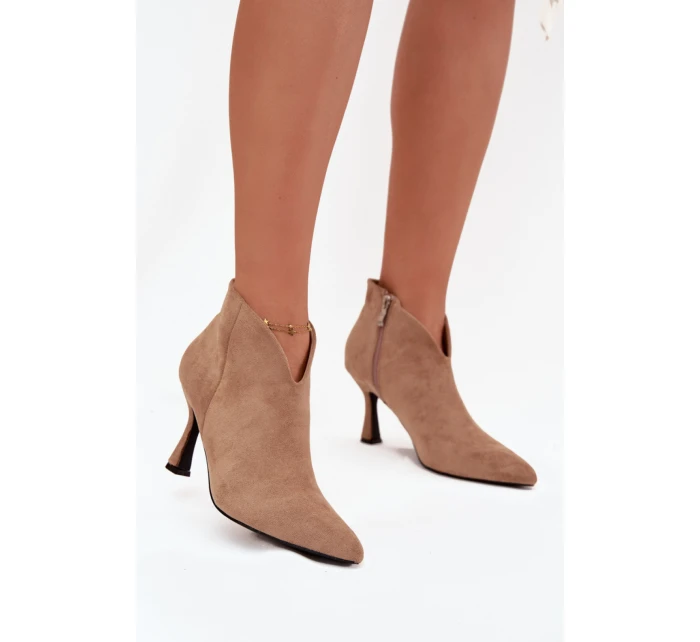 Boty na podpatku model 217802 Step in style Boty na podpatku model 217802 Step in style