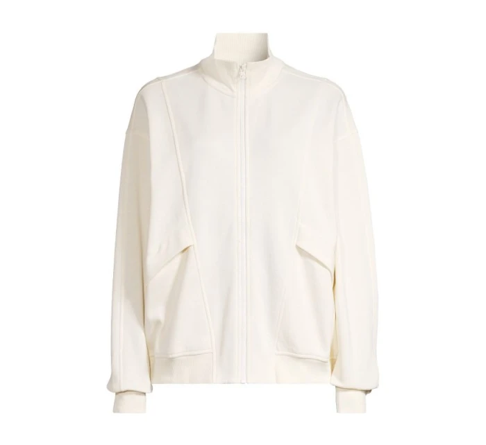 CASALL Pohodlný svetr na zip bílý CASALL Pohodlný svetr na zip bílý