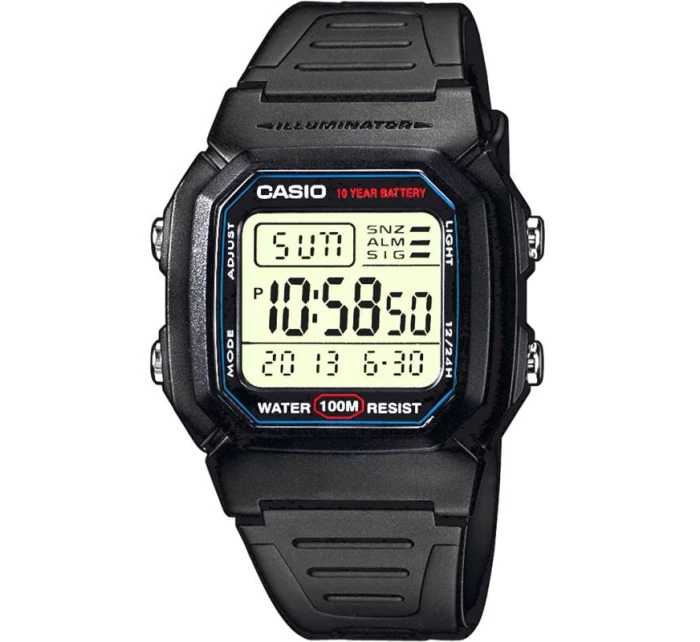 Pánské hodinky CASIO W-800H-1AVDF + krabice Pánské hodinky CASIO W-800H-1AVDF + krabice