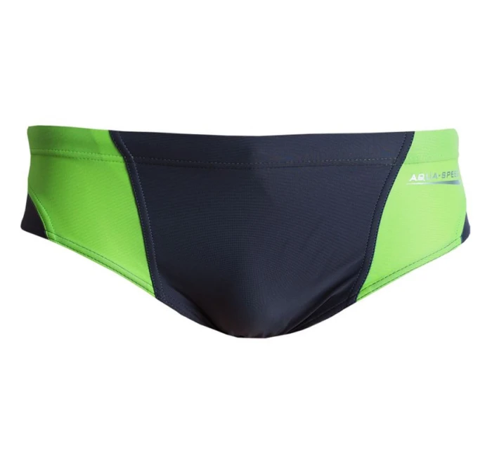 AQUA-SPEED ARTUR šedé/zelené plavecké kalhotky 38 408