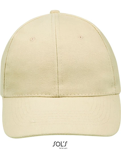 SOL'S 6 panelová baseballová kšiltovka beige model 22460853 SOL'S 6 panelová baseballová kšiltovka beige model 22460853