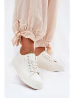 Dámské Tenisky Na Platformě Z Eko Kůže Big Star RR274A295 Bílé Dámské Tenisky Na Platformě Z Eko Kůže Big Star RR274A295 Bílé