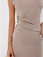 Sukienka MI SK model 22128437 ciemny bezowy - FPrice