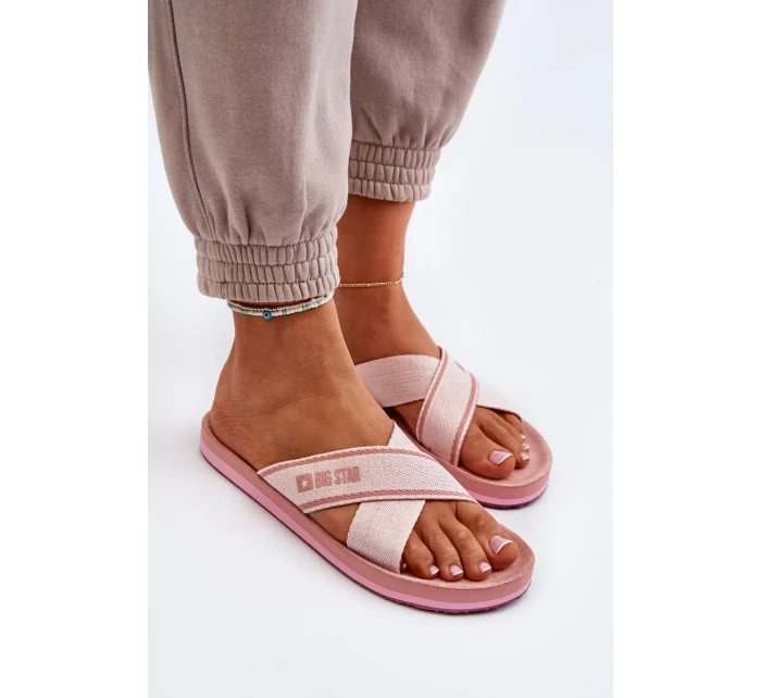 Dámské pantofle Big Star Růžové Dámské pantofle Big Star Růžové